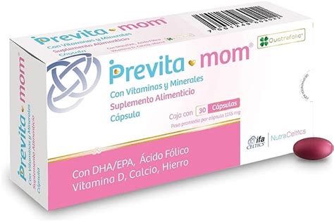 Suplemento Alimenticio Previta Mom Vitaminas Y。